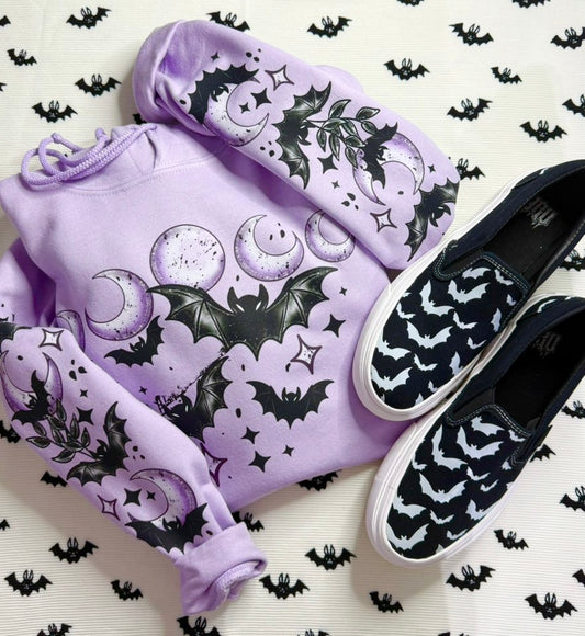 Batty Moon phase hoodie